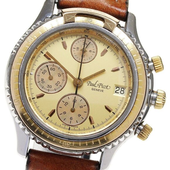 PaulPicot 5091 Chronograph gold Dial Automatic Men\'s Watch_863660 main image 11